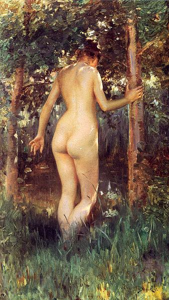 Julius LeBlanc Stewart Study Of A Nude Woman Spain oil painting art